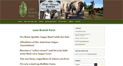 Desktop Screenshot of lonebranchfarm.net