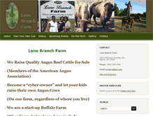 Tablet Screenshot of lonebranchfarm.net